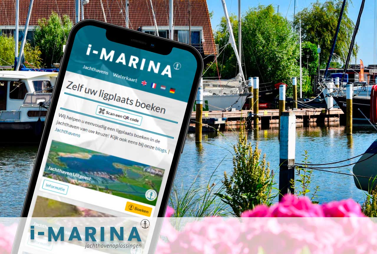 Via de App op de haven betalen met i-Marina