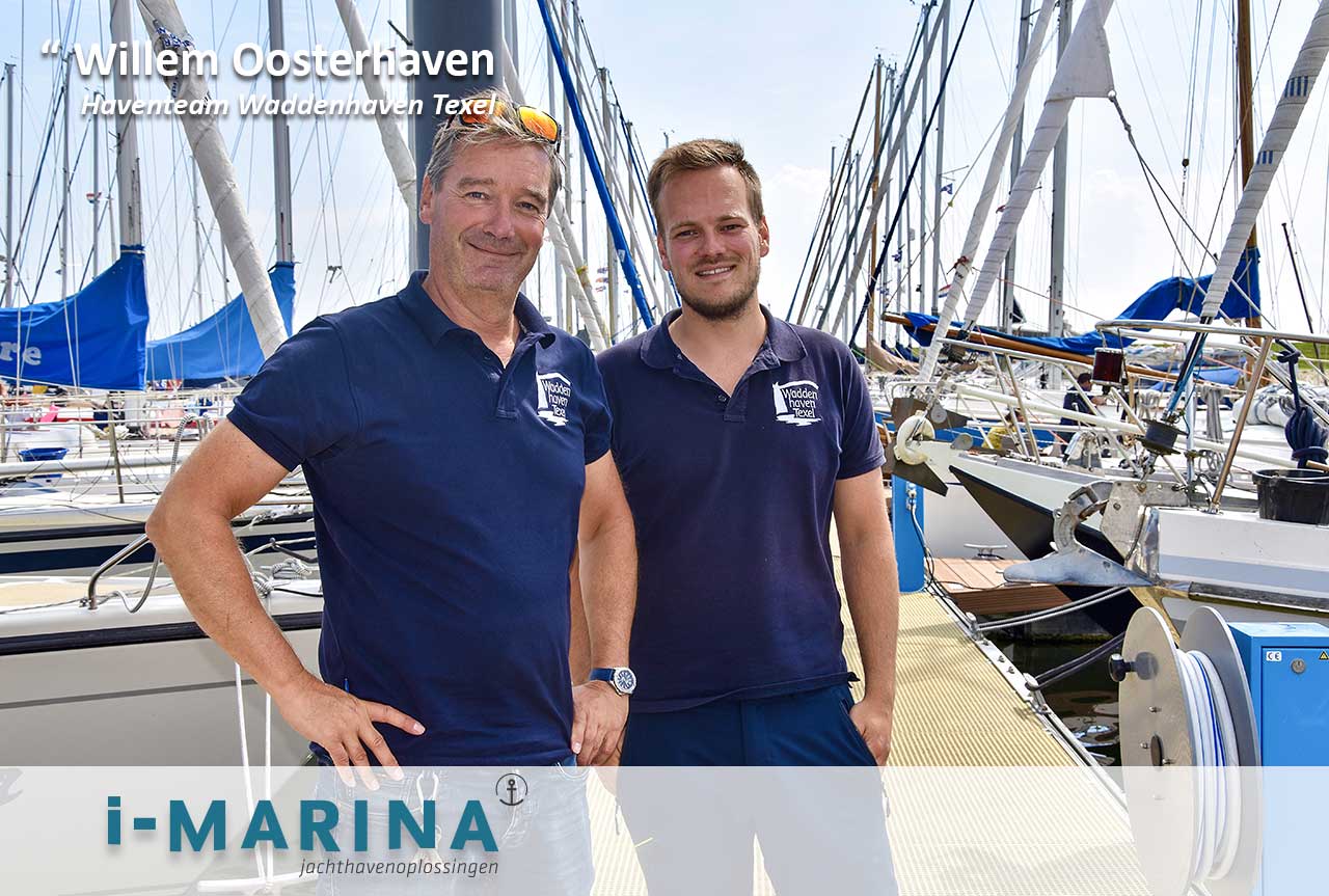 Haventeam van Stichting Waddenhaven Texel: ‘Ook de wasmachines werken via i-Marina’